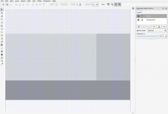 4-export-layer Our export layer - with the sections varied shades of gray so we can easily pick them out.